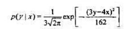 一离散时间连续信道的输入与输出分别为X、Y，其中X均值为零，δ2x≤9，信道的转移概率密度为(1)求