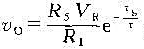 在图LP6-12所示的反对数变换器中,试证:,其中τ=（R2+R3)/R3VT.已知VR=7V,R1