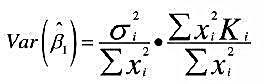 对一元回归模型Yi=β0+β1Xi+μi。（1)假如其他基本假设全部满足，但Var（μi)=σ≇对一