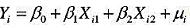 试证明：二元线性回归模型中变量X1与X2的参数OLS估计可以写成：其中，r为X1与X2试证明：二元线