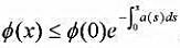 设y=Φ（x)满足微分不等式y'+a（x)y≤0，（x≥0)。求证：，（x≥0)。设y=Φ(x)满足