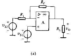 在图示电路中，若集成运放的KCMR、Avd为有限值，试求输出电压v0的表达式。请帮忙给出正确答案和分