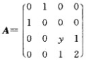 设矩阵的一个特征值为3。（1)求y;（2)求可逆阵P，使（AP)TAP为对角矩阵。设矩阵的一个特征值