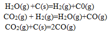 某体系存在C（s)，H2O（g)，CO（g)，CO2（g)，H2（g)五种物质，相互建立了下述三个平