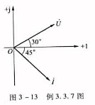 已知i=0时正弦量的值分别为它们的相量图如图3-13所示，试写出正弦量的瞬时值表达式及相量式。已知i