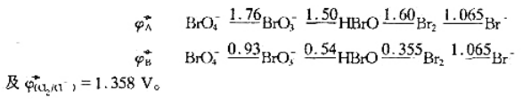 根据溴的元素电位图:（1)绘制Br的/F-Z图.（2)由/F-Z图讨论溴元素的基本性质.（3)怎样由