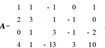 设（1)求矩阵A的列空间和行空间的基和维数;（2)求矩阵A的零空间的基和维数;（3)求A的行空间的正