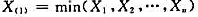 设总体是来自总体X的简单随机样本,记 试求X（1)分布密度f（1)（x).设总体是来自总体X的简单随
