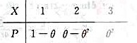 设总体X的概率分布为其中参数θ∈（0,1)未知，以Ni表示来自总体X的简单随机样本（样本容量为n)设