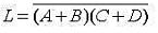 画出实现下列逻辑表达式的逻辑电路图，限使用非门和二输入与非门。（1)L=AB+AC;（2);（3)。