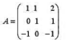设3维线性空间V3的线性变换T在基 下的矩阵为（1)求T在基 下的矩阵;（2)求T的像空间及维数;（