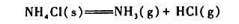 在100℃下,于装有NH3（g)的密封容器中放入过量的NH4Cl（s),NH4Cl（s)发生分解反应