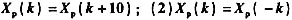 周期性实序列xp（n)如图9-2所示,判断下述各论点是否正确:（1) ;（3) ,对于所有的k此式为
