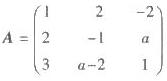 设矩阵，B是3×4非零矩阵，且AB=O，则必有（)。A.a=1或3，且r（B)=1B.a=1或3，且