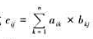 利用矩阵相乘公式， 编程计算mxn阶矩阵A和n×m阶矩阵B之积利用矩阵相乘公式， 编程计算mxn阶矩