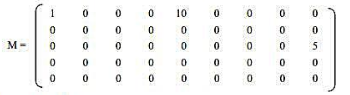 恒源祥标志假设稀疏矩阵只存放其非0元素的行号、列号和数值，以一维数组顺次存放，以行号为-1作为结東标