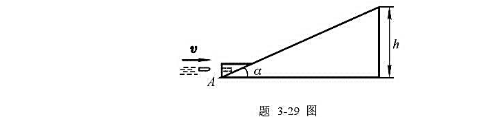 如图所示，一质量为m'的物块放置在斜面的最底端A处，斜面的倾角为a，高度为h，物块与斜面的动摩擦因数