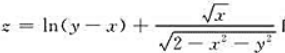 函数的定义域D的图形是（).A. B.C. D.请帮