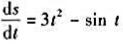 一质点作直线运动,其速度为,初始位移s0=2,求s和t的函数关系.一质点作直线运动,其速度为,初始位
