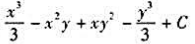 已知函数的全微分则f（x,y)=（).A. B. C. D.已知函数的全微分则f(x,y)=().A