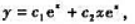 已知某二阶线性常系数齐次微分方程的通解是则该微分方程为（).已知某二阶线性常系数齐次微分方程的通解是