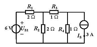用戴维宁定理求图示电路中理想电流源两端的电压。