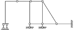 试对图2-3-34所示平面体系进行几何组成分析. 图2-3-34试对图2-3-34所示平面体系进行几