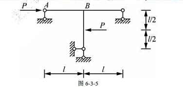 图6－3－5所示结构（EI=常数),在给定荷载作用下,MBA为（).A.PI（上侧受拉)B.Pl／2