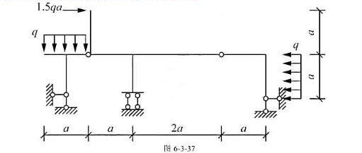 作图6-3-37所示结构的弯矩图.