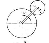行星齿轮机构位于水平面内，曲柄O1O受力偶M作用而绕固定铅直轴O转动，并带动齿轮O1在固定水平齿轮O