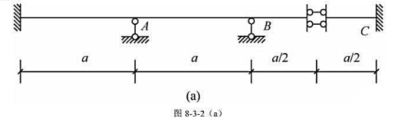 图8-3-2（a)所示结构中（EI=常数),力矩分配系数μBA=（).A.7/4B.1/2C.4/5