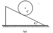 题11-9图（a)所示一质量为m的均质圆柱沿倾角为θ的斜面滚下。试求圆柱与斜面间的摩擦因数应为多大题