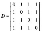 一个四元对称信源接收符号Y={0,1,2.3}， 其失真矩阵为。求Dmax和Dmin以及信源的R（D