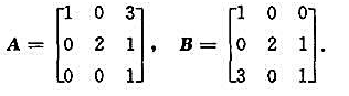 已知试求:（1)3AB-2A;ATB;AB;BA;（2)（A+B)（A-B);A2-B2;（3)比较