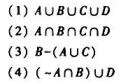 设A，B，C，D是Z的子集，其中A={1，2，7，8}用列元素法表示下列集合。设A，B，C，D是Z的
