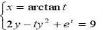 设y= y（x)由确定，求，并求t= 0处曲线的切线方程.设y= y(x)由确定，求，并求t= 0处