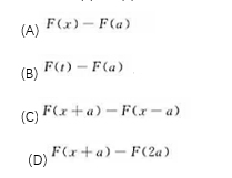 已知F（x)是f'（x)的原函数,则=（).已知F(x)是f'(x)的原函数,则=().请帮忙给出正