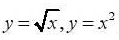 画出积分区域，并计算下列二重积分:（1)，其中D是由两条抛物线所围成的闭区域;（2),其中D是由|x