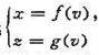 求xoz坐标面内的曲线（a≤v≤b)绕oz轴旋转一周所得的旋转曲面的参数方程,其中f（v)＞0.求x