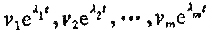 设vi∈Rn,v1≠0,λi∈C,λi互不相同,i=1,2,...,m,试证向量值函数在区间（-∞+