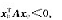 设A是实对称矩阵，且|A|≤0，证明：必存在向量x≠0， 使