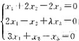 设方程组的系数矩阵为A，且存在非零一阶矩阵B。使得AB=0，则=（)。设方程组的系数矩阵为A，且存在