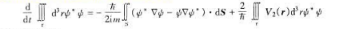 考虑单粒子的Schrodinger方程1与V2为实函数。（a)证明粒子的概率（粒子数)不守恒（b)证