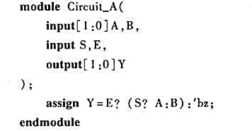 说明下列Verilog程序所描述电路的功能，并画出逻辑电路图。