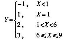 设随机变量X服从[-1，9]上的均匀分布，令求Y的概率函数与分布函数。设随机变量X服从[-1，9]上