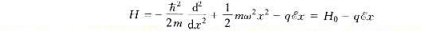 一维谐振子（荷电q)，受到均匀外电场的作用设它处于基态，在t=0时刻外电场突然撤走。求粒子处于谐一维