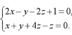 求下列平面的方程:1)过点（-1,0，3)，垂直于向量（1,2,-5)2)过点（2，4，3),平行于