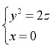求柱面的方程:1)准线为:母线平行于X轴;2)准线为:母线平行于向量（1,-1，1)。求柱面的方程:
