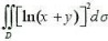 试比较下列二重积分的大小:（1)与其中D由x轴、y轴及直线x+y=1围成:（2)与其中D是以A（1,