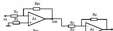 求题9.7图所示电路中各运放输出电压的表示式。